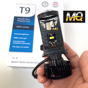 Đèn Pha LED Bi Cầu T40 Pro AHE H4 Lắp Ô tô Xe Máy Pha Bi Cầu Chống Chói Cắt Sáng (Tặng Đèn Hậu Nháy)