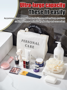 Handheld Toiletry Bag Stain-resistant Organizer Bag Anti-collision Fall Prevention Adjustable Size