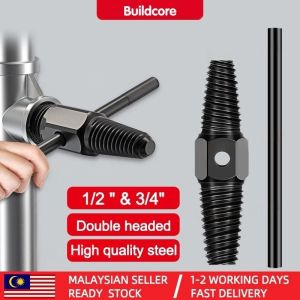 2 Way Pipe Extractor 1/2”& 3/4”Pipe Damage screw Extractor Broken Tap broken nut Remover Pembuang kacang patah 断龙头取出器