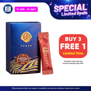 [Alpro Pharmacy] Regen Korean Red Ginseng Extract Liquid 15 Sachets Men Vitality Stamina Energy Kidney Care Saffron Zinc Supplement
