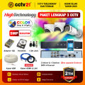 Paket 3 Camera CCTV Colorvu 5MP High Technology Full Color 24Jam Berwarna +DVR+Kabel 50M Promo cctv21. 