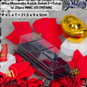 Mika Mooncake 50-63 Gr Kotak Lubang 3 Isi 25 Pcs MMC-5 Amaris Packaging