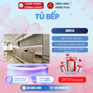 Tủ bếp cánh acrylic là giải pháp phù hợp cho gia đình cần không gian bếp gọn gàng dễ sử dụng và thuận tiện