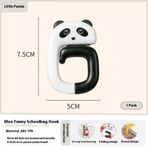 ที่หนีบการ์ดโต๊ะนักเรียนกระเป๋านักเรียนแบบมีตะขอเกี่ยวด้านข้างสำหรับโต๊ะพับได้ไม่ต้องเจาะกระเป๋าสะพาย