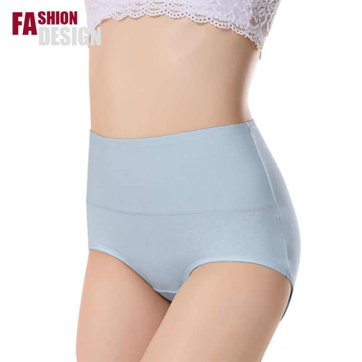 2PCS Plus Size Cotton High Waist Panty Women Seamless Tummy Control And  Buttock Lifting Underwear Female Lingerie Bodyslim