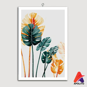 HIASAN DINDING BUNGA MONSTERA AESTETIK (20X30 CM ) WALL DECOR HIASAN DINDING BUNGA MONSTERA AESTETIK