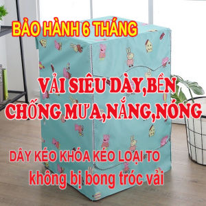 Áo trùm máy giặt Dàybềnvỏ bọc máy giặt Vải Dày 2 Mặt size từ 6-15kg chống mưa nắngnóng cao cấp