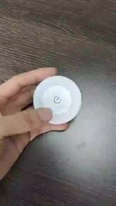Lampu Malam LED dengan Sensor Sentuhan 3 Mod Boleh Dicas Semula USB Tapak Magnetik Lampu Dinding Bulat Mudah Alih La