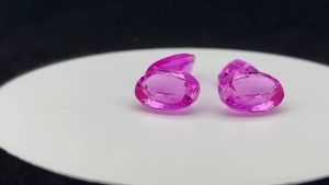 13x18mm 17cts Lab Grown Oval Cut Pink Sapphire Corundum Stone Synthetic Loose Gemstone for Jewelry Making