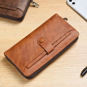 Aldawaar Dompet Pendek Pemegang Kad Lelaki ( Hand Classic Men Phone Wallet Coin Card Holder Bag Gift ) 12W2