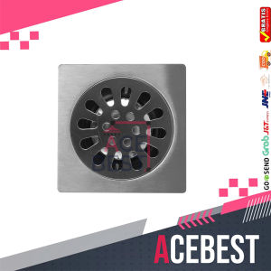 ACEBEST Saringan Got Saringan Pembuangan Air Kamar Mandi Saringan Floor Drain DL-160
