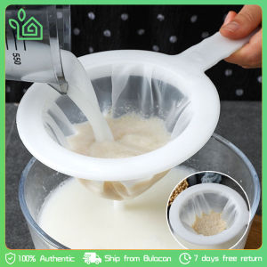100/400 Mesh Juice Soymilk Coffee Filter/Nylon Fine Colander Strainer Spoon for Kitchen Strainer