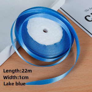 (25 Yards/Roll) 1cm Gift Ribbon Wide Ribbon Handmade Diy Cake Candy Box Gift Packaging Satin Ribbon Gift Roll
