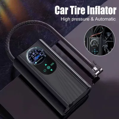 NEWBOLER Pompa Ban Mobil Elektrik LCD Inflator Portable 150PSi 3600mAh - NE36 Powerbank isi angin compresor penambah angin portable