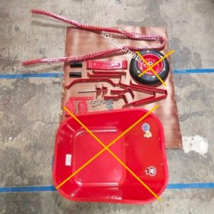 gerobak dorong artco tanpa bak non roda angkong khusus sorong merah