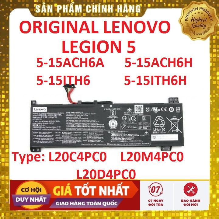 Batterie Pour Lenovo Legion 5 – Modèle L20M4PC0 / L20C4PC0 / L20L4PC0 / L20D4PC0, 60Wh, 15.36V - 10