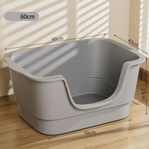 GREENPETS Square large Cat Litter Box Handheld Cat Toilet Anti Splashing Deodorization With Scoop Cat Toiet