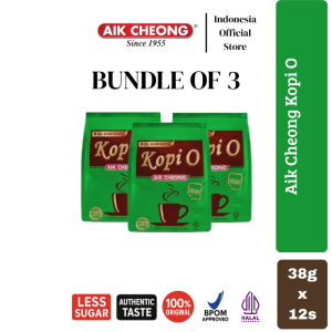 Aik Cheong Kopi O Original Khas Malaysia Bundle 3Pcs x 10gr