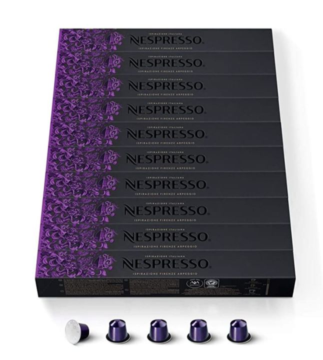 Nespresso Ispirazione Firenze Arpeggio Ground Coffee Capsule เนสเพรสโซ ฟิเรนเซ่ แคปซูล กาแฟคั่ว