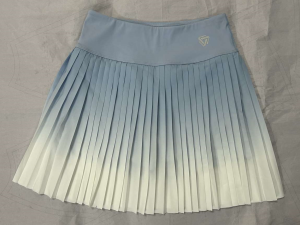 Golf Mini Skirt Women High Waist Summer Running Outdoors Pleated Tennis Sport Skirt Pocket Gradient Color Fitness Casual Skorts