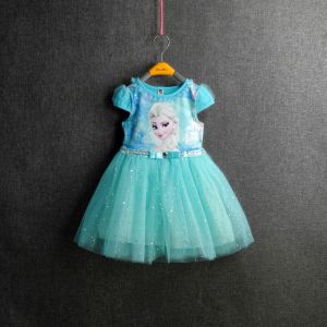 【C052】CUTTING SMALL Baby Girl Fashion Frozen Elsa Princess Dress Skirt (cutting small) for Girls Kids Fashion Children Disney Queen Elsa Anna