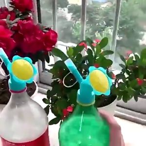 5Pcs 2 in 1 Flower Design Spray Head Bottle Sprayer Gardening Tools Watering Sprinkler Nozzle Mouth Dual Head Spout
