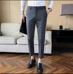 [TẶNG 1 ĐÔI TẤT] Quần tây namQuần âu nam hàn quốc ống côn công sở vải dày dặn chống nhăn sang trọng