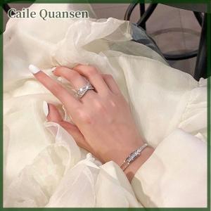 Caile กำไลข้อมือเพทายสุดหรูกำไลข้อมือกำไลข้อมือดีไซน์แฟชั่นงานปาร์ตี้ทำมือสำหรับผู้หญิงเด็กผู้หญิง