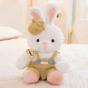 YOUSHI TOP Nhìn chung Đồ chơi nhồi bông gấu mặc quần áo Có mũ Mềm mại Thú nhồi bông thỏ Búp bê nhồi bông Phim hoạt hình Đồ chơi nhồi bông mềm hình thỏ Đồ dùng tiệc tùng