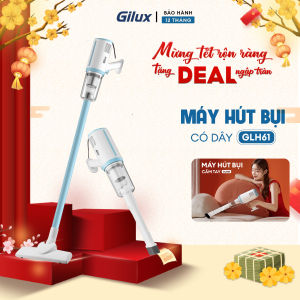 Máy hút bụi có dây Gilux GLH61 - Gọn nhẹ lực hút mạnh 20.000PA - Công suất 600W - Với bộ lọc đa tầng - BH1năm