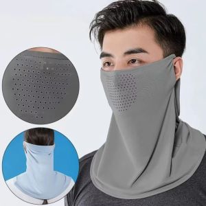 NOBLELYN Lụa băng Khẩu trang Thoáng khí Bảo vệ khỏi tia cực tím nạ lụa băng nạ toàn diện nạ chống nắng Dành cho việc lái xe và đạp xe ngoài trời
