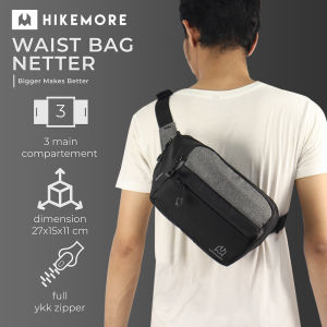 WaistBag Hikemore Netter Terbaru / Tas Selempang Pinggang Pria Wanita BISA