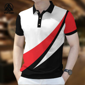 Áo polo Áo dáng ôm nam đơn giản ngắn tay thoáng khí Áo polo