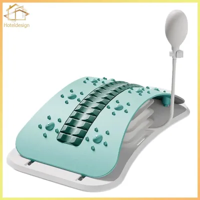 Back Stretcher with Massage Points Adjustable Lumbar Spine Lounger Fitness Stretching Equipment for Home Office