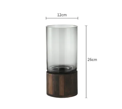 Nordic Transparent Glass Vases Plant Bottle Flower Pot Creative Hydroponic Terrarium Container Table Fish Container