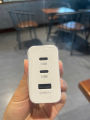 Cốc sạc - Củ sạc nhanh 160W màu trắng chân dẹt , 3 cổng ra USB-2type C ,TẶNG Cáp sạc nhanh 65W 4in1 tiện dụng cho tất cả Điện thoại. 