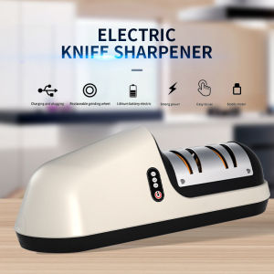 Stainless Steel PVC USB Multifunction Electric Knife Chopping Knife Sharpener Drill Scissor Grinder Professional Kitchen Tools