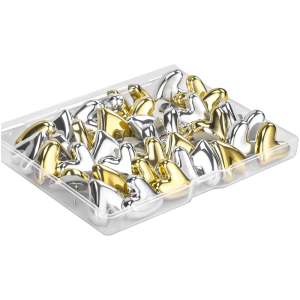 ชุดหมุดพิมพ์ลายหัวใจทำจากพลาสติกเคลือบเงามีตัวยึดวอลล์รูปภาพสำหรับตกแต่งสำนักงาน