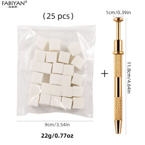 25Pcs Nail Art Sponge Gradient for Nail Polish Coloring Stamper Gripper Pen Manicure Painting Tools