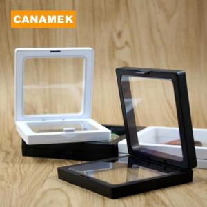 【CANAMEK】 White Transparent Suspension Display Cases Jewelry Box Necklace Storage Holder