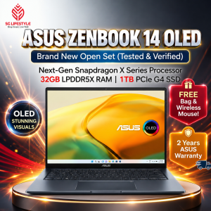 ASUS Zenbook 14 OLED (UX3407QA-QD303W) | Snapdragon X | 32GB RAM | 1TB SSD | 2 Yrs Warranty  [Brand New Open Set]