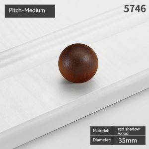 1PC Nordic Wood Cabinet Door Pull Knobs Natural Wooden Round Drawer Wardrobe Furniture Handles Dressing Table Pull Knob Hardware
