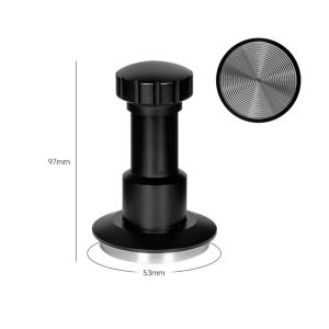 HEALMEYOU 58.35mm 53mm 51mm Spring Loaded Coffee Tamper Adjustable Stainless Steel Coffee Impact Tamper  Constant Pressure Espresso Tamper