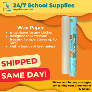 Wax Paper (Frozen Food 30°C) Premium Food Grade 5M for Baking