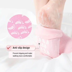 1Pairs Foot Gel Socks Moisturizing Rejuvenating Foot Skin Care Foot Mask Improve Dry Cracked Feet Remove Dead Skin Spa Silicone Sock