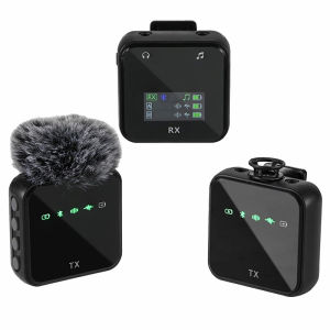 Wireless Lavalier Microphone System Bluetooth Audio Video Voice Recording Mic for iPhone Android Mobile Phone Interview Camera2026
