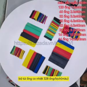 Túi Ống Co Nhiệt Đủ Màu Đủ Cỡ Ống Gen Loại 127/164/328 Ống/Bịch