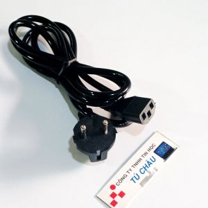 Cáp nguồn máy tính PC dây nồi cơm điện (Đầu C13) dài 1.4m (Cắm Tròn / Điện AC: 250V)