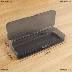 [COD] Home Base กล่องดินสอแฟชั่นแบบเรียบกล่องใสด้านกล่องเก็บของความจุสูงกล่องแยกสายเคเบิลข้อมูลอุปกรณ์สำนักงานโรงเรียน