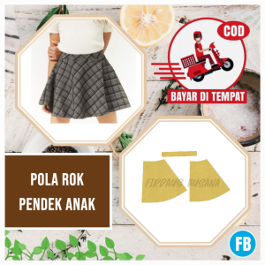 【COD】 Pola Rok Pendek Anak | Pola Instan Rok | Pola Jiplak Rok | Pola Jahitan Lengkap Firdaus Busana